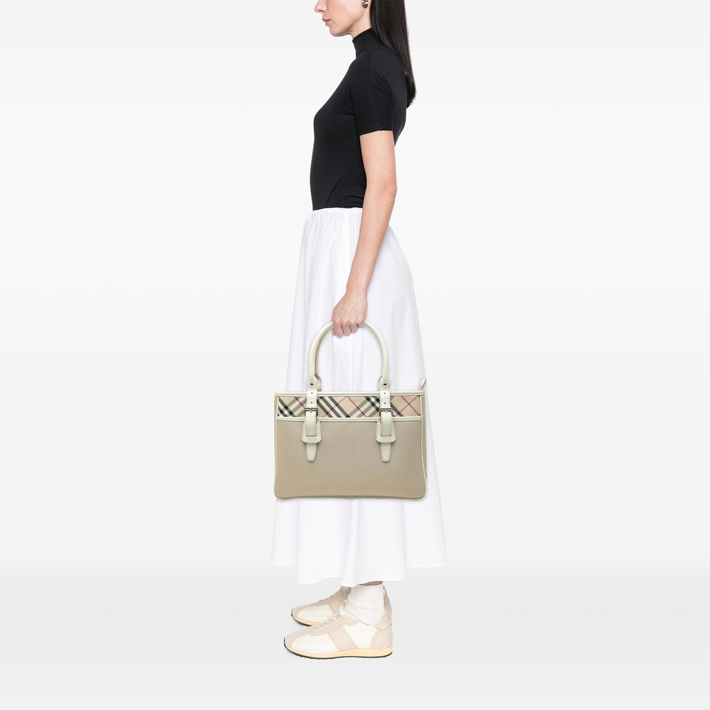 Pre-Loved Burberry Nova Check Nylon Tote - Picture 6 of 6